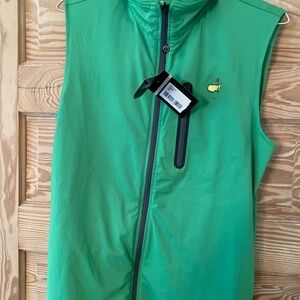 Green Sleeveless Zip-Up Vest